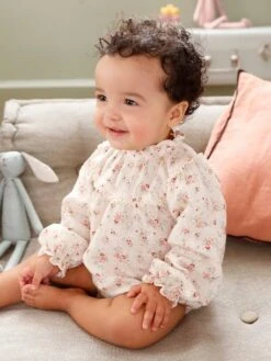 Barboteuse Bébé En Gaze De Coton écru - Vertbaudet