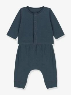 Ensemble 2 Pièces En Coton Bio PETIT BATEAU Gris - Petit Bateau
