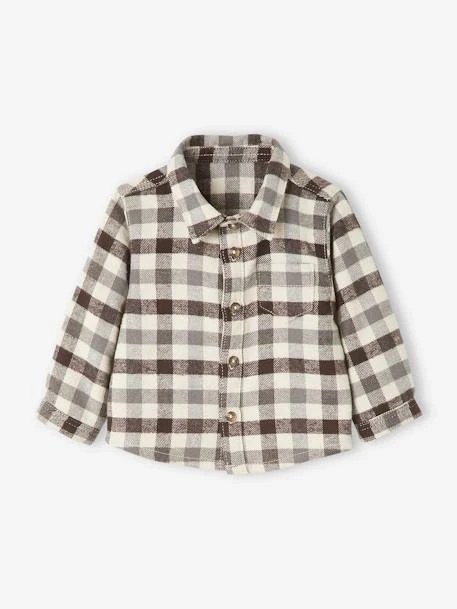 Ensemble Bébé Chemise En Flanelle + Pantalon En Velours Carreaux Anthracite - Vertbaudet – Image 2