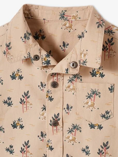 Ensemble Chemise Et Short Bébé Taupe Clair Imprimé - Vertbaudet – Image 5