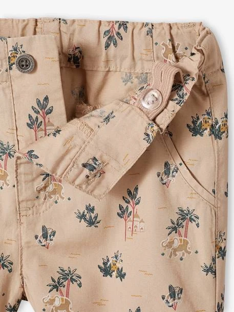 Ensemble Chemise Et Short Bébé Taupe Clair Imprimé - Vertbaudet – Image 6