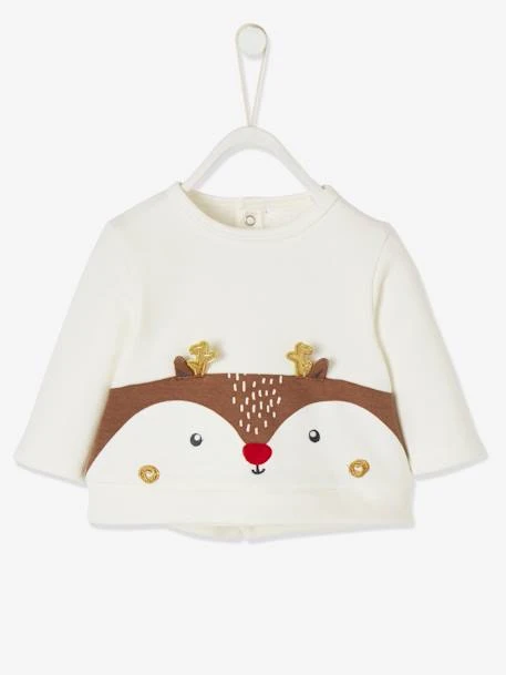 Ensemble De Noël Bébé T-shirt + Pantalon + Chaussettes Moka - Vertbaudet – Image 3