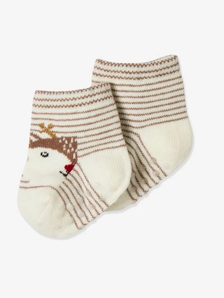 Ensemble De Noël Bébé T-shirt + Pantalon + Chaussettes Moka - Vertbaudet – Image 5