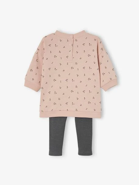 Ensemble Robe + Legging Bébé Personnalisable Rose Imprimé - Vertbaudet – Image 5