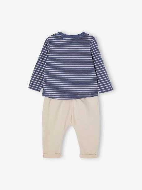 Ensemble T-shirt Et Pantalon Molleton Bébé Indigo - Vertbaudet – Image 6
