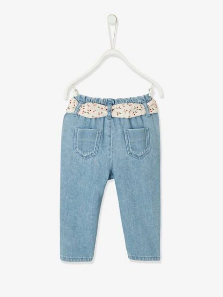 Jean Avec Ceinture En Tissu Bébé Double Stone - Vertbaudet – Image 5
