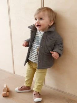 Jean Bébé Garçon Coupe Droite Moutarde - Vertbaudet