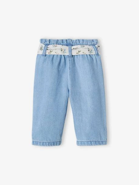 Jean Large En Denim Bébé Ceinture En Tissu Denim Bleached - Vertbaudet – Image 4