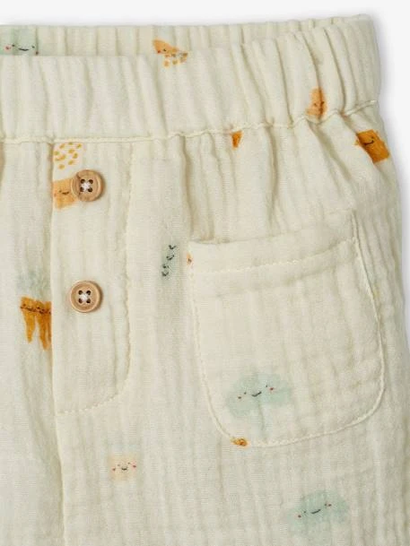 Lot De 2 Pantalons En Gaze De Coton Bébé Vert D'eau - Vertbaudet – Image 5
