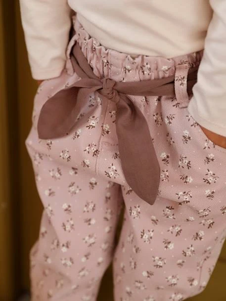 Pantalon Avec Ceinture En Tissu Bébé Vert Grisé - Vertbaudet – Image 5
