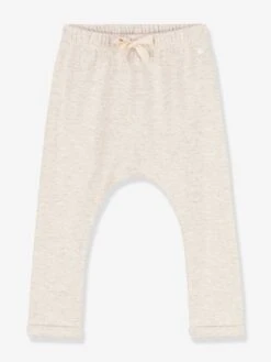 Pantalon Bébé En Jersey épais PETIT BATEAU Beige Chiné - Petit Bateau
