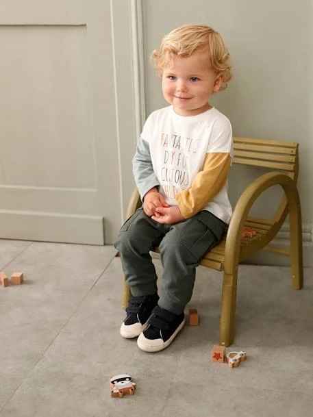 Pantalon Bébé En Molleton Esprit Battle Vert Foncé - Vertbaudet – Image 2