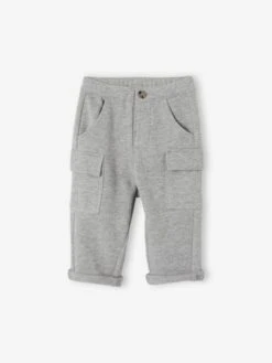 Pantalon En Molleton Bébé Gris Chiné - Vertbaudet