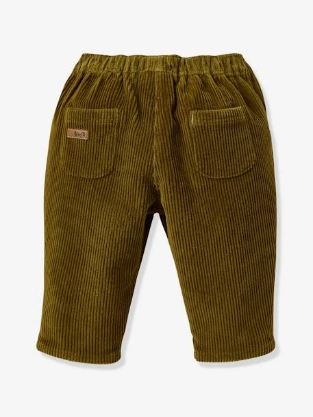 Pantalon En Velours Bébé CYRILLUS Vert Terreau - Cyrillus – Image 2