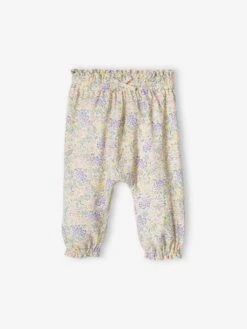 Pantalon Imprimé Bébé Fluide Vert Imprimé - Vertbaudet
