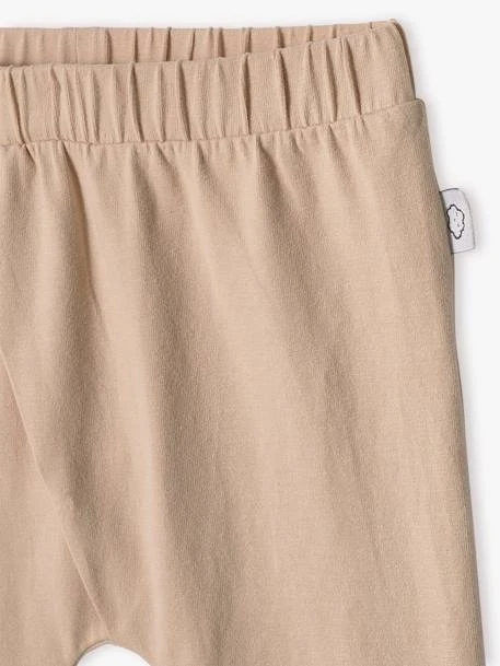 Pantalon Naissance En Maille Souple BASICS Blanc Imprimer Fleuris - Vertbaudet – Image 3