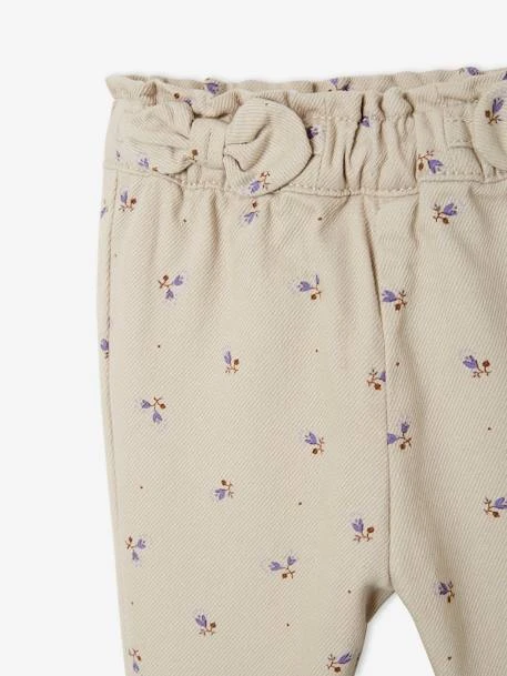Pantalon Paperbag Imprimé Bébé Taupe Clair Imprimé - Vertbaudet – Image 3