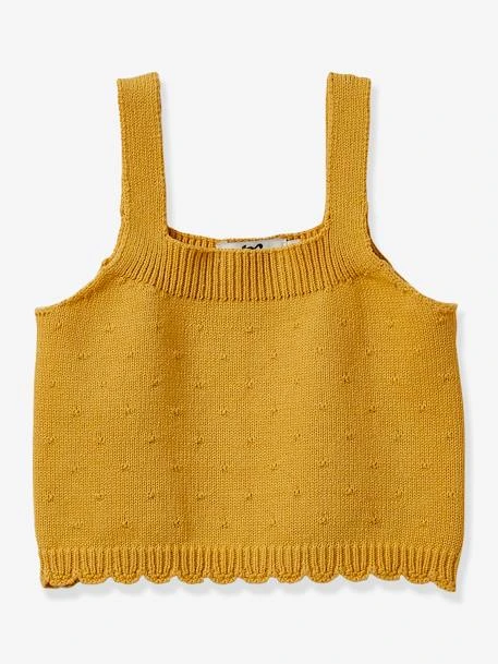 Pull Fille Caraco CYRILLUS Jaune Ocre - Cyrillus
