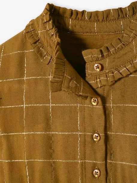 Robe à Carreaux En Fil Brillant Fille Carreaux - Vertbaudet – Image 3