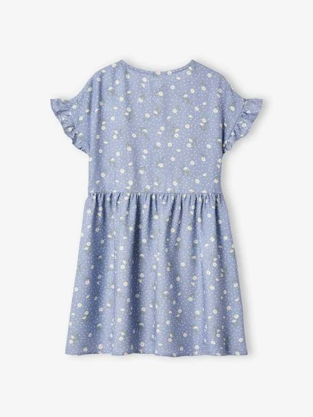 Robe Boutonnée à Fleurs Fille écru - Vertbaudet – Image 5