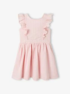 Robe De Cérémonie Animée De Fils Brillants Fille Rose - Vertbaudet