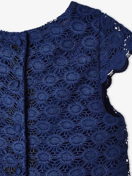 Robe De Cérémonie Effet 2 En 1 Superposition En Macramé Fille Ivoire - Vertbaudet – Image 4