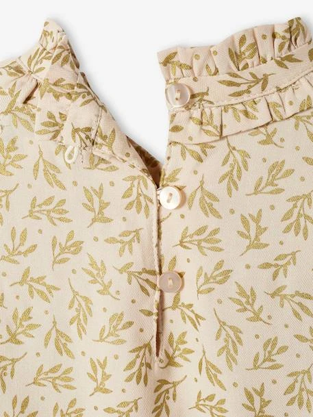 Robe De Fête à Volants Fille Motifs Houx Beige Poudré - Vertbaudet – Image 4