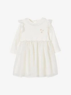 Robe En Tulle Bébé écru - Vertbaudet