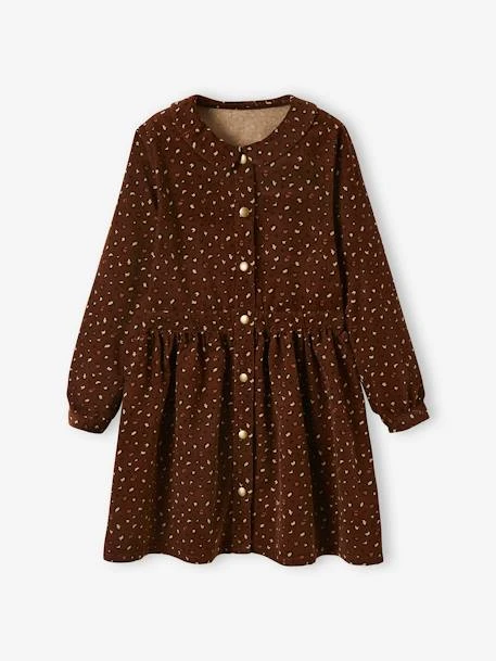 Robe En Velour Imprimé Fille Prune - Vertbaudet – Image 2