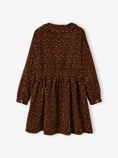 Robe En Velour Imprimé Fille Prune - Vertbaudet – Image 3