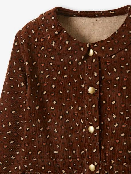 Robe En Velour Imprimé Fille Prune - Vertbaudet – Image 4