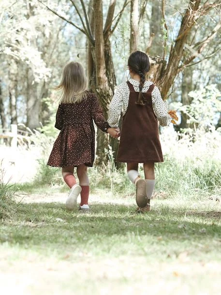 Robe En Velour Imprimé Fille Prune - Vertbaudet – Image 5