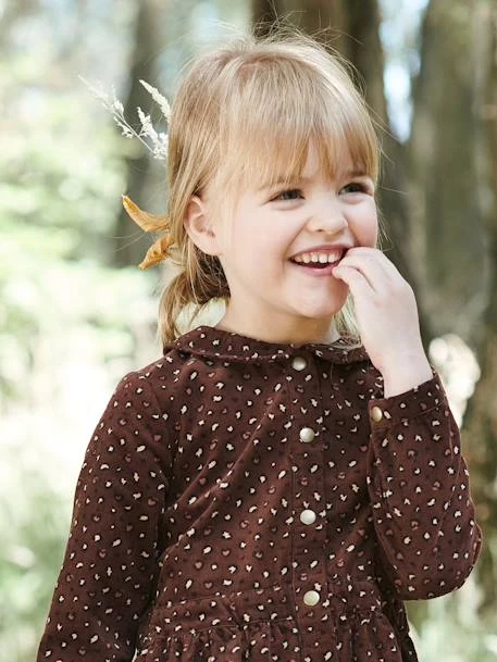 Robe En Velour Imprimé Fille Prune - Vertbaudet – Image 6