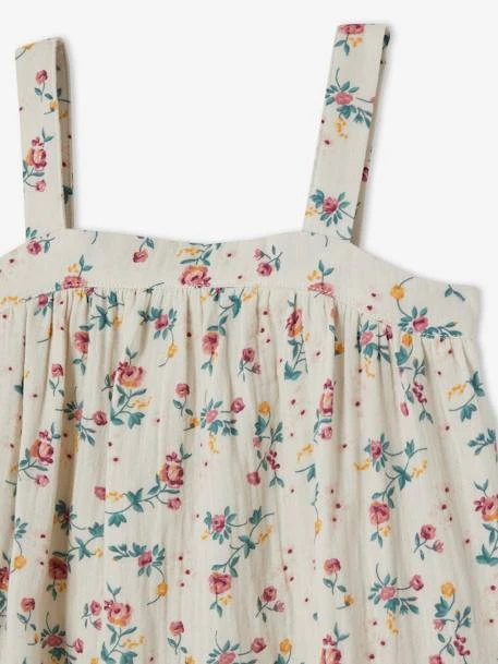 Robe Longue En Gaze De Coton Fille Orange - Vertbaudet – Image 6