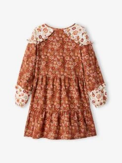 Robe Patchwork Gipsy Fille Chamois Imprimé - Vertbaudet