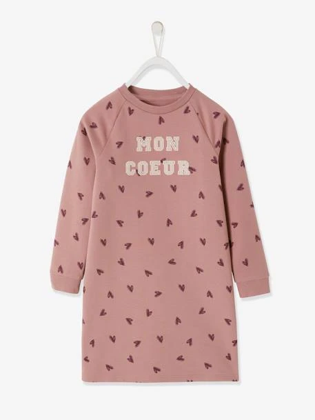 Robe Sweat Basics Style Collège Fille Vert Foncé Imprimé - Vertbaudet – Image 4