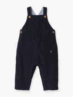 Salopette Bébé CYRILLUS En Velours Marine - Cyrillus