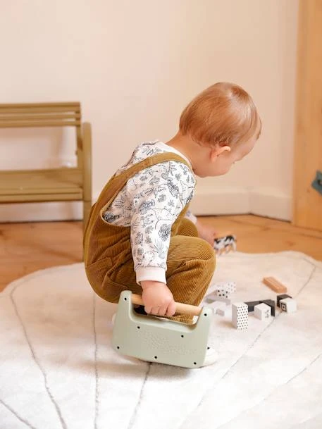 Salopette Velours Bébé Garçon Olive - Vertbaudet – Image 2