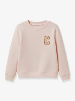 Sweat Fille à Message CYRILLUS Rose - Cyrillus