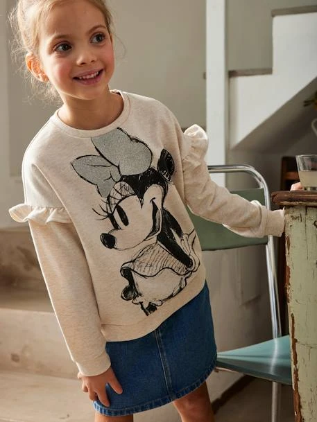 Sweat Fille Disney® à Volants Beige Chiné - Minnie – Image 5