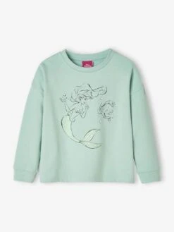 Sweat Fille Disney® La Petite Sirène Bleu Glacier - 319