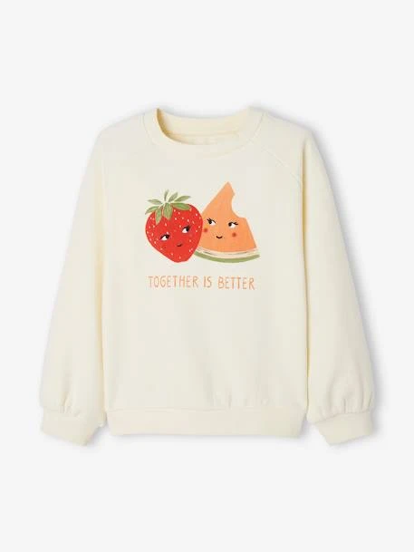 Sweat Motifs Fruits Fille Rose Pâle - Vertbaudet – Image 2