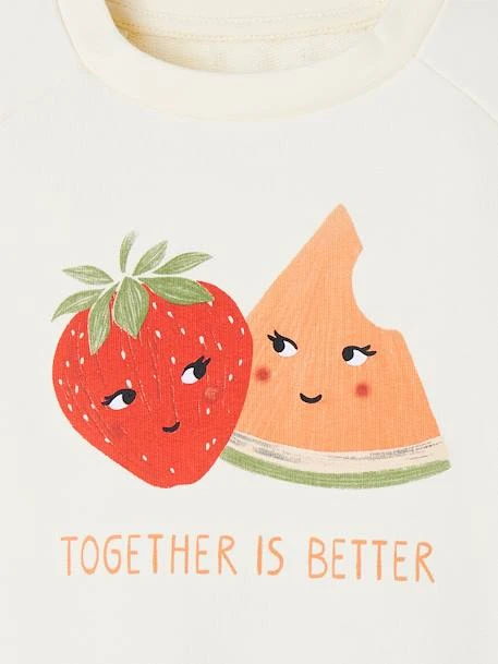 Sweat Motifs Fruits Fille Rose Pâle - Vertbaudet – Image 4